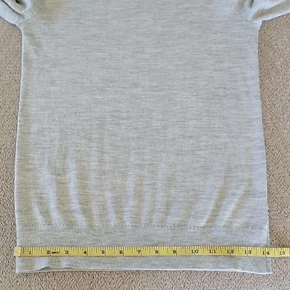 Express Merino Wool Blend Light Heather Gray Long Sleeve Sweater - Size XS